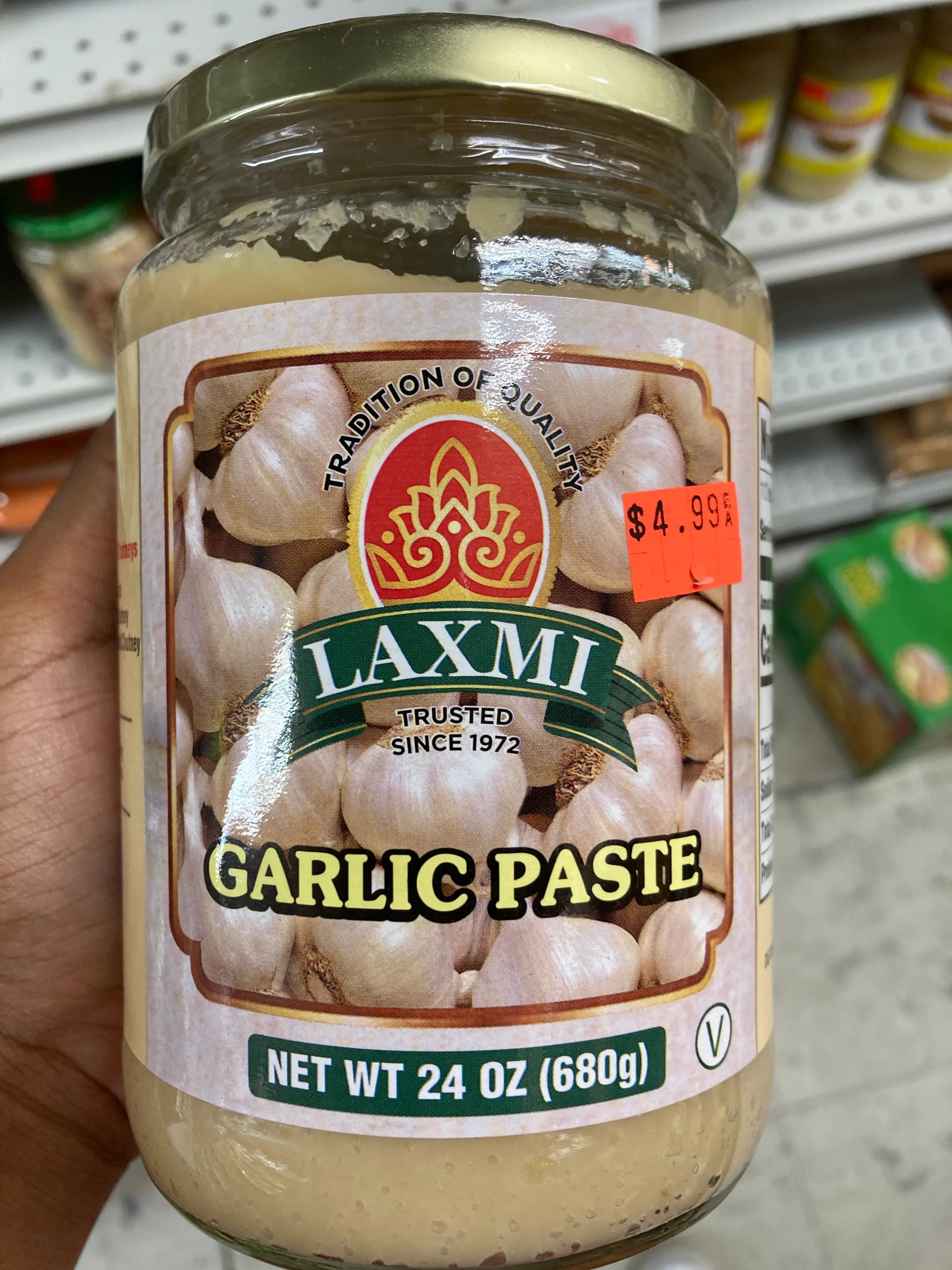 Laxmi Garlic Paste 24oz
